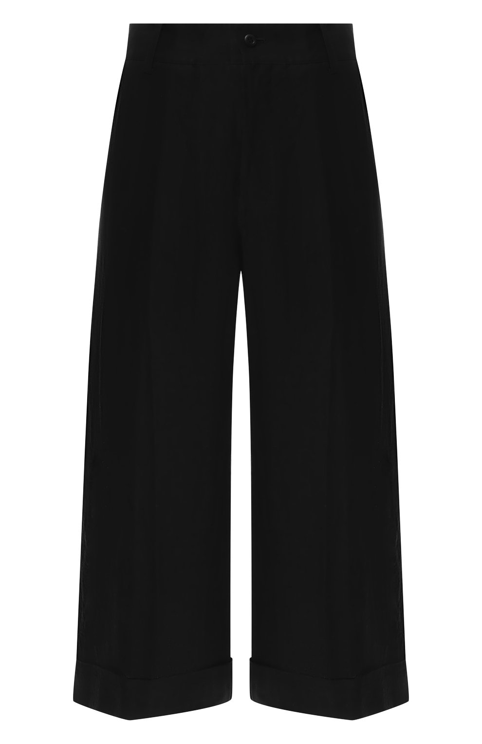 Льняные брюки YOHJI YAMAMOTO черного цвета по цене 69500 руб., арт. FZ-P52-300, фото 1 Льняные брюки YOHJI YAMAMOTO, арт. FZ-P52-300, фото 1