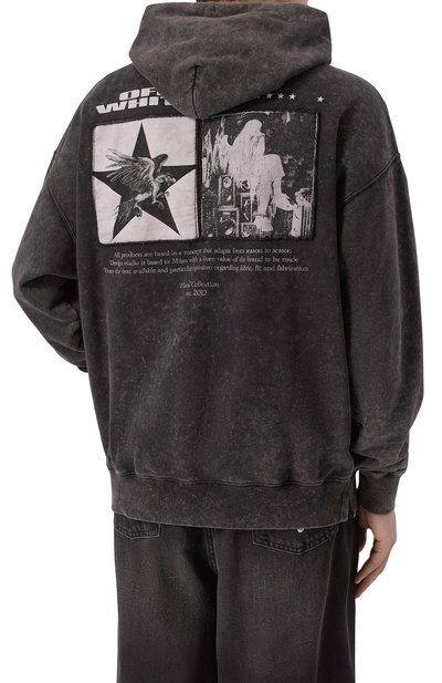 Хлопковое худи OFF-WHITE, арт. 0MBB085F25FLE005, фото 4