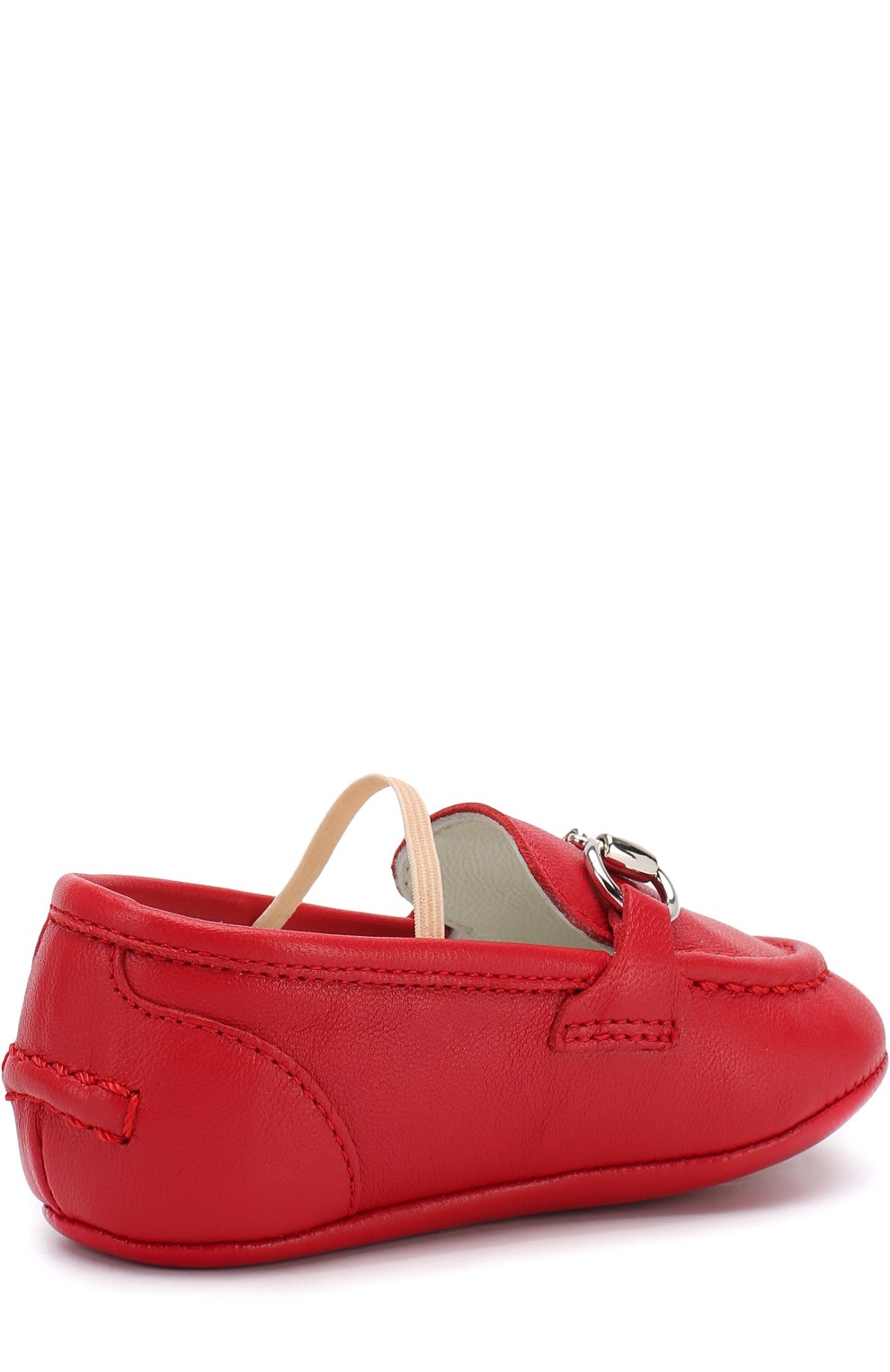 Кожаные мокасины с эластичной перемычкой GUCCI, арт. 526103/BKPI0, фото 3