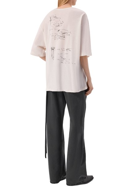 Хлопковая футболка ANN DEMEULEMEESTER, арт. B0013838/FA206, фото 4