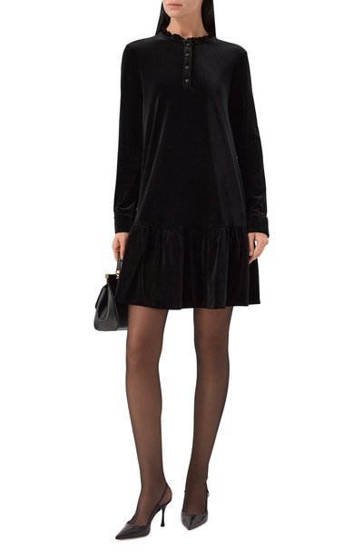Бархатное платье EMPORIO ARMANI, арт. EW004144/AF13341, фото 2