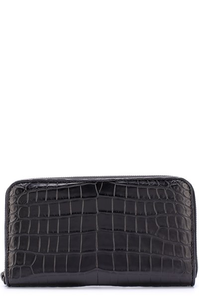 Портмоне из кожи крокодила на молнии с отделениями для кредитных карт и монет BOTTEGA VENETA, арт. 311263/V912R, фото 1