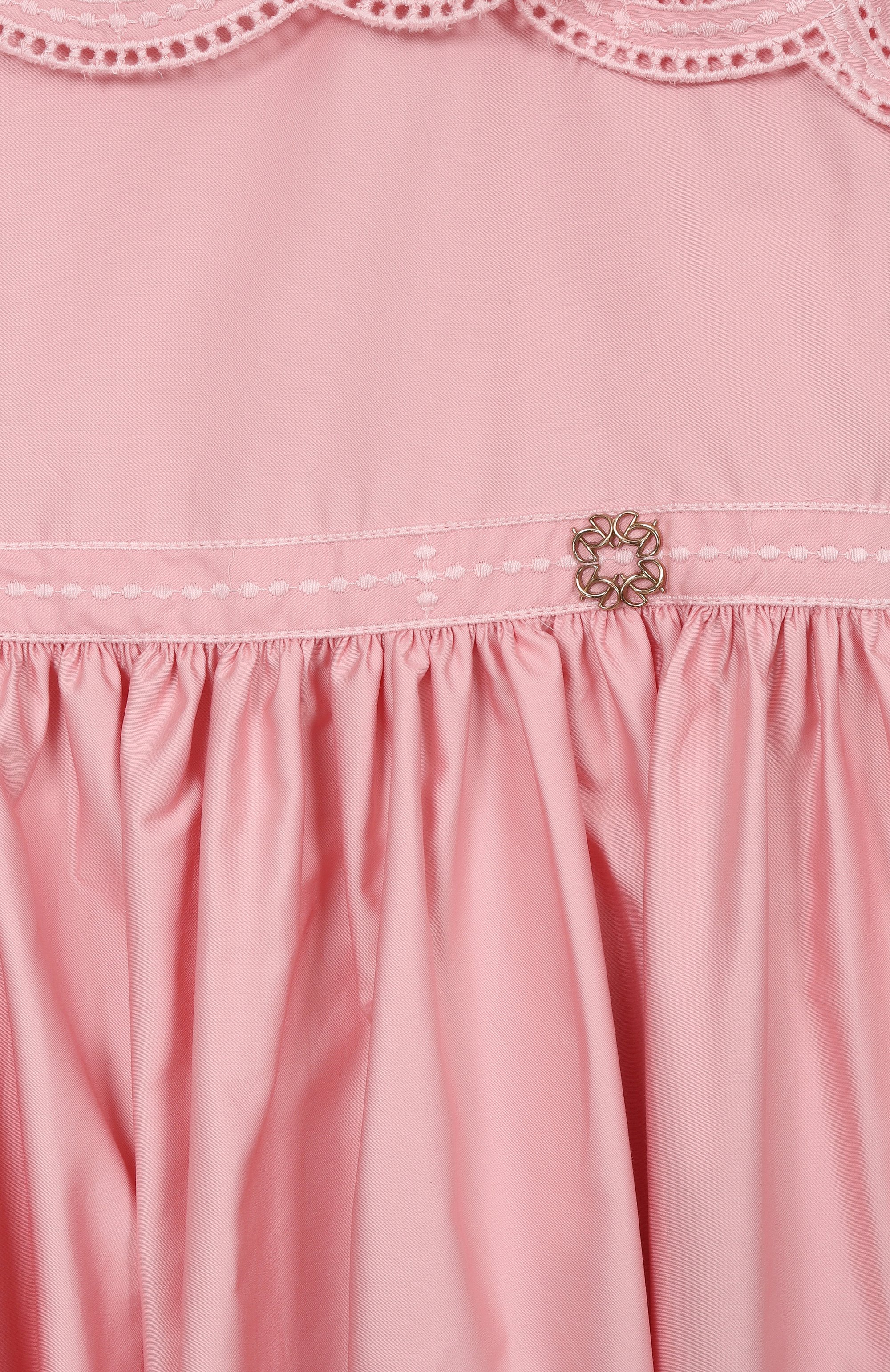 Хлопковый сарафан ELIE SAAB JUNIOR розового цвета по цене 119000 руб., арт. EFAB100 MX MC/TS0724 RIC05_001, фото 3 Хлопковый сарафан ELIE SAAB JUNIOR, арт. EFAB100 MX MC/TS0724 RIC05_001, фото 3