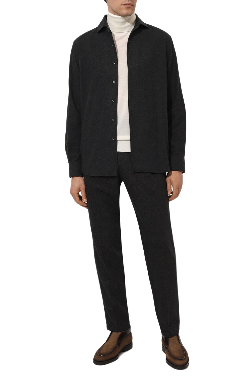 Ботинки из нубука carlos SANTONI, арт. MCNG18392PI2GEMX, фото 2