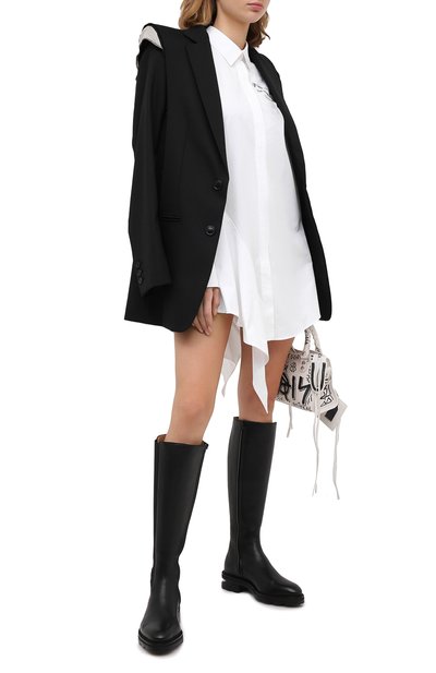 Хлопковое платье OFF-WHITE, арт. 0WDB216E20FAB0030110, фото 2