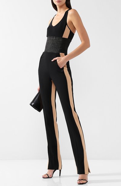 Приталенный комбинезон с контрастной отделкой DAVID KOMA, арт. SS18DK02JS, фото 2