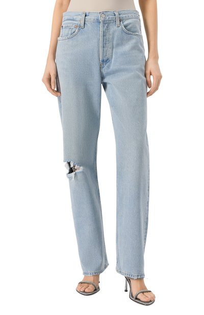 Джинсы kelly AGOLDE голубого цвета по цене 52400 руб., арт. A199B1141, фото 3 Джинсы kelly AGOLDE, арт. A199B1141, фото 3