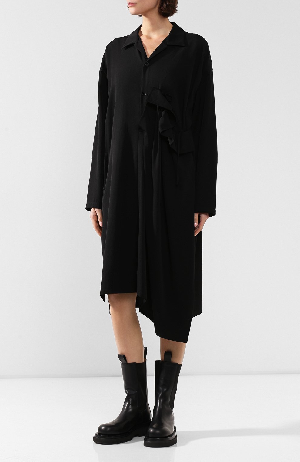 Шерстяное платье YOHJI YAMAMOTO, арт. YJ-D01-100, фото 3