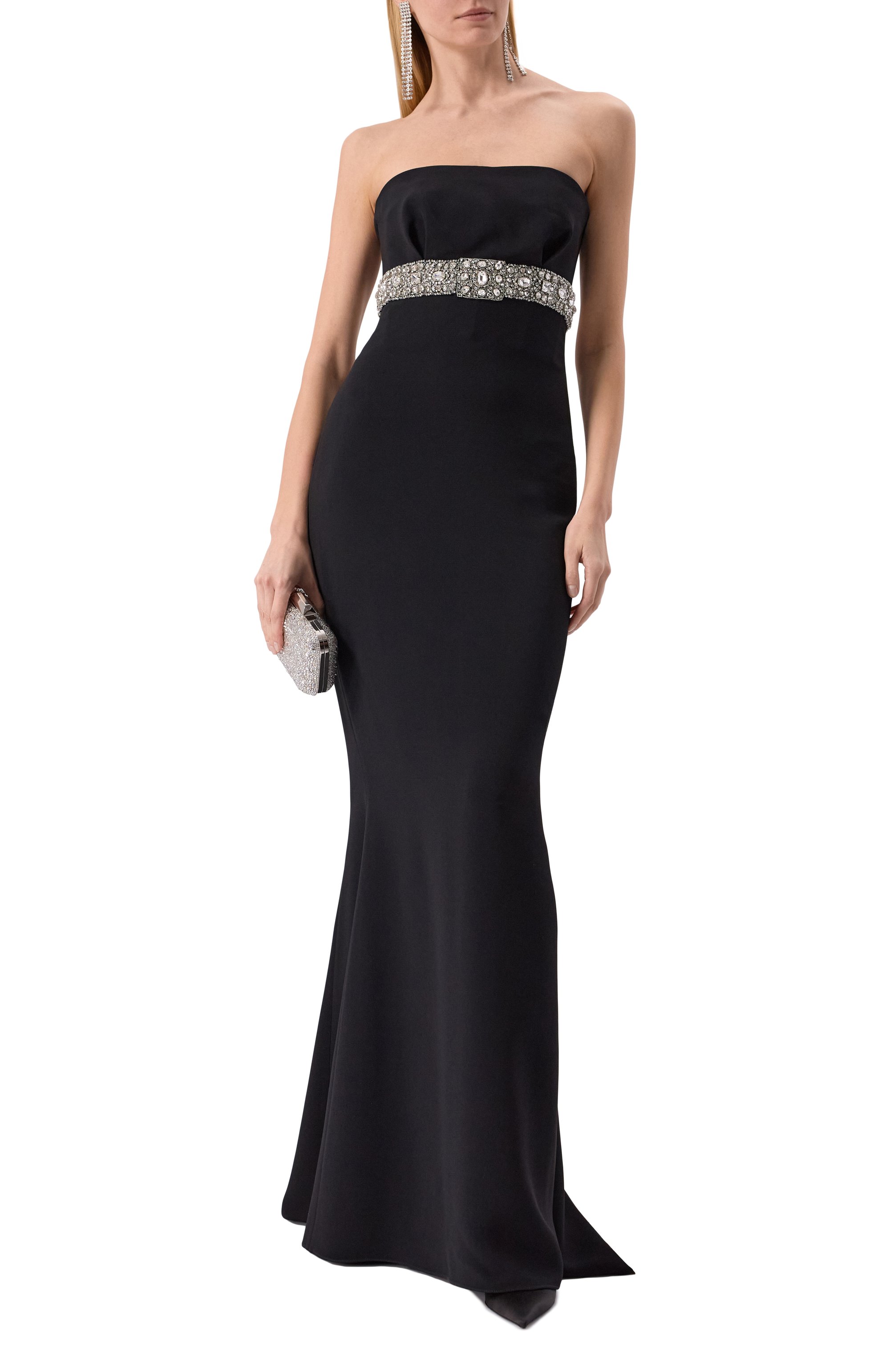 Платье с отделкой бисером и стразами ZUHAIR MURAD, арт. RDR25056/CRCA016, фото 2