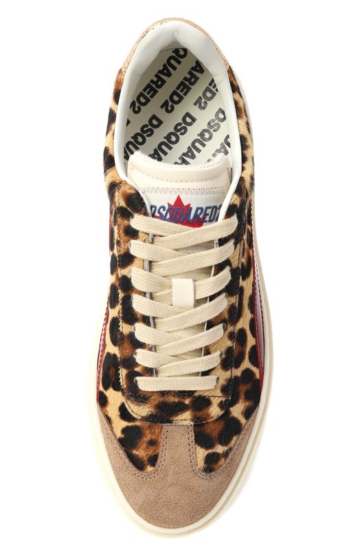 Кожаные кеды Rider Dsquared2 SNW0323/02208448 Леопардовый  SNW0323/02208448 Фото 6