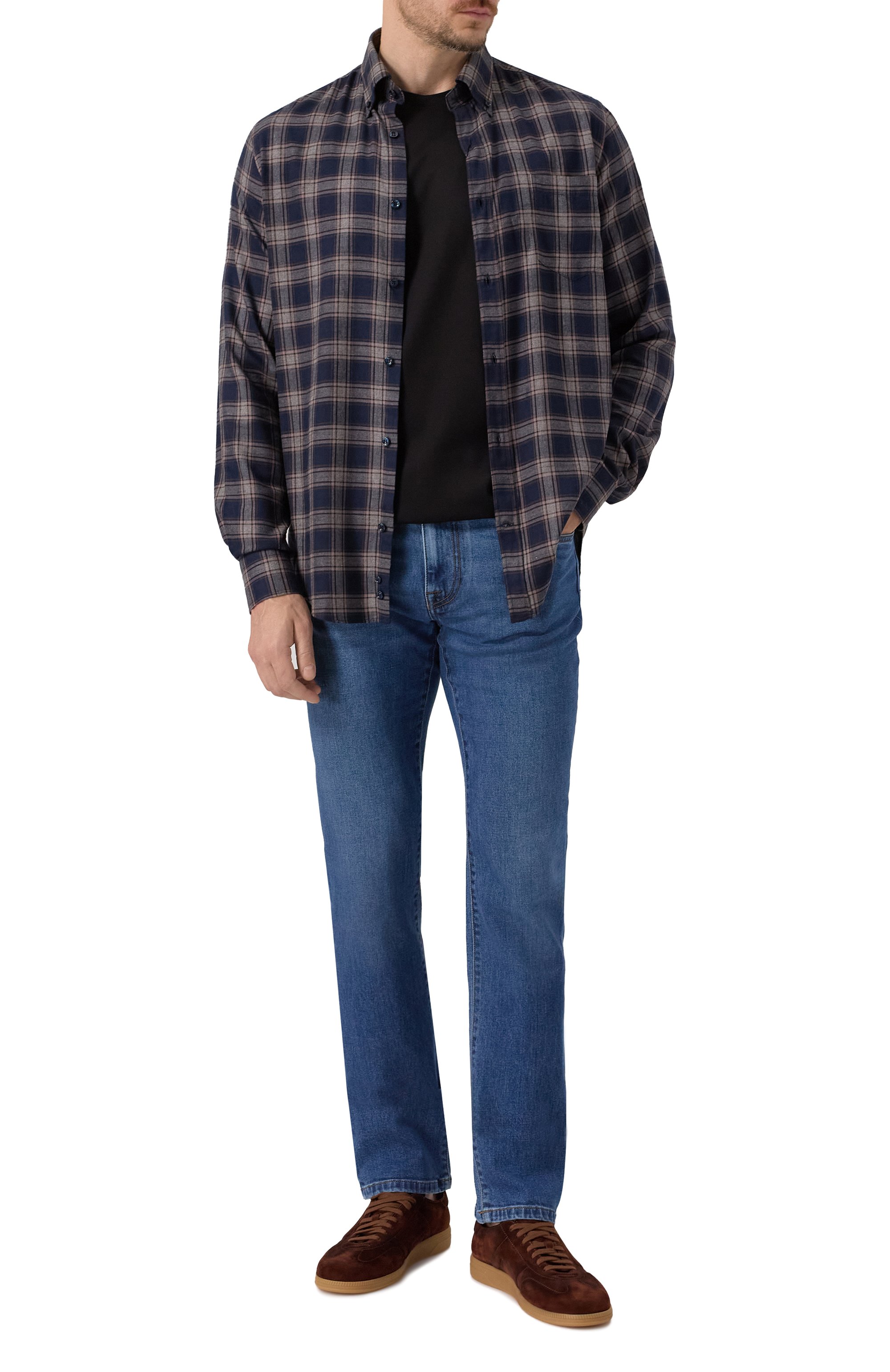 Замшевые кеды dbs-olympic SANTONI, арт. MBPG22072FARKSE2, фото 2