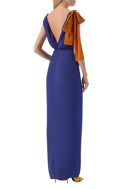 Шелковое платье SAINT LAURENT, арт. 858262/Y1L27, фото 3