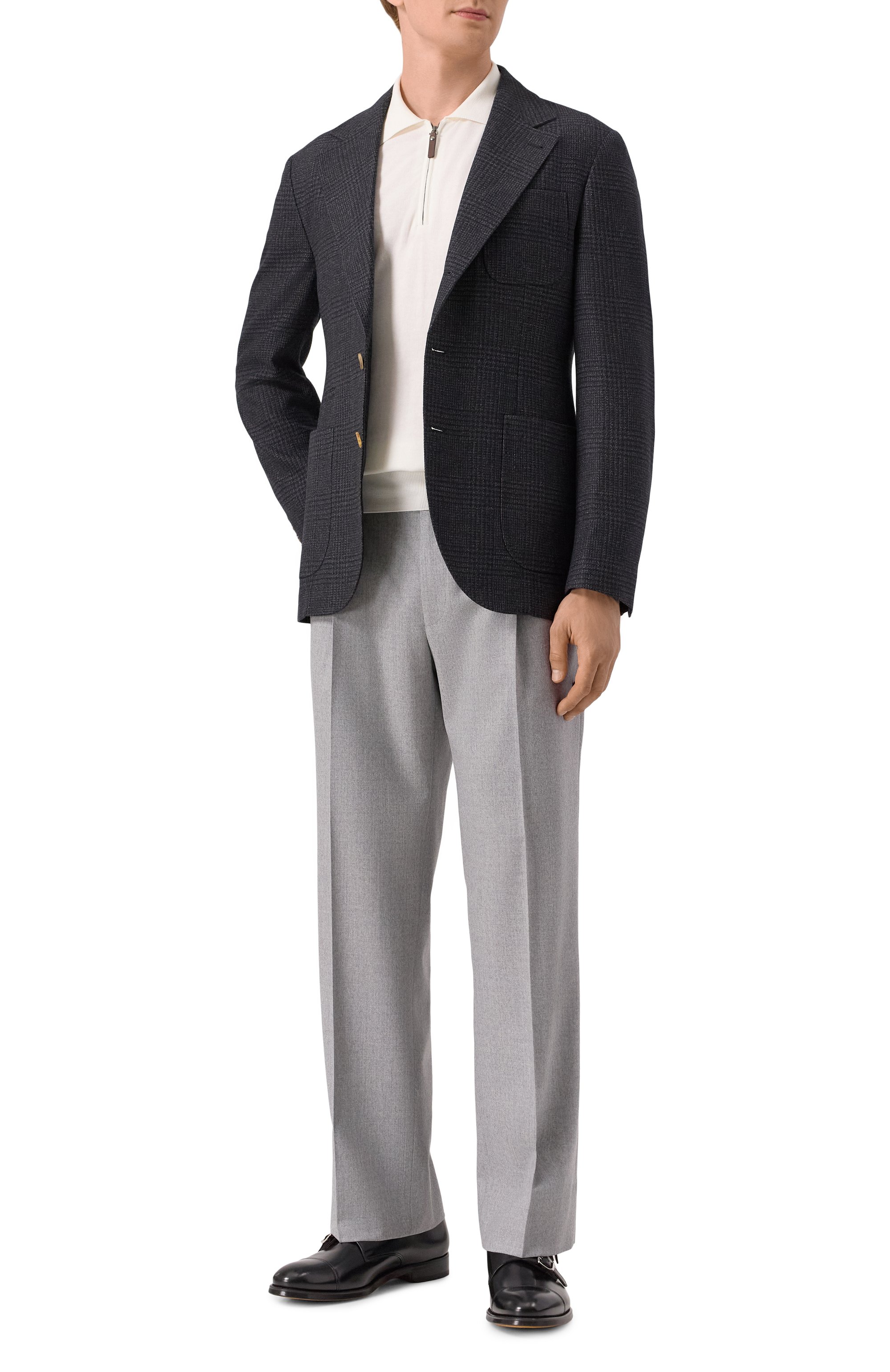 Пиджак из шерсти и кашемира BRUNELLO CUCINELLI, арт. MV4127BND, фото 3