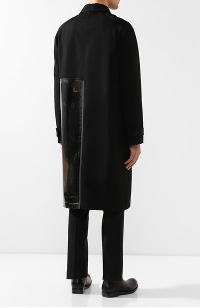 Шерстяное пальто MAISON MARGIELA черного цвета по цене 242500 руб., арт. S50AH0053/S49310, фото 4 Шерстяное пальто MAISON MARGIELA, арт. S50AH0053/S49310, фото 4