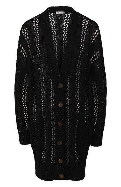 Женский кардиган из смеси хлопка и льна BRUNELLO CUCINELLI, арт. M70310306