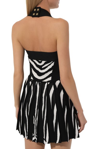 Платье из вискозы BALMAIN, арт. AF1R5099KD44, фото 4