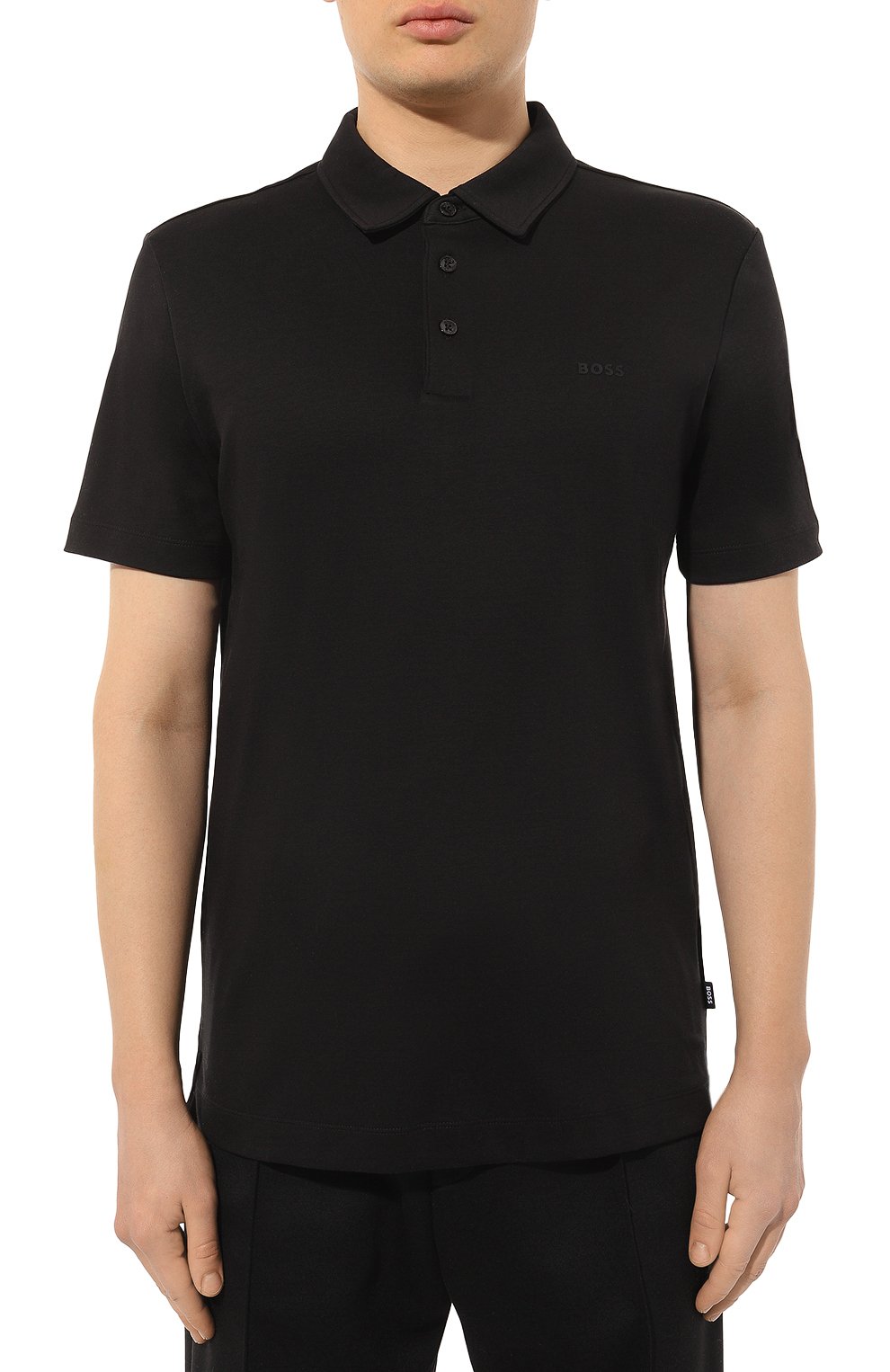 Хлопковое поло BOSS, арт. 50471335, фото 3