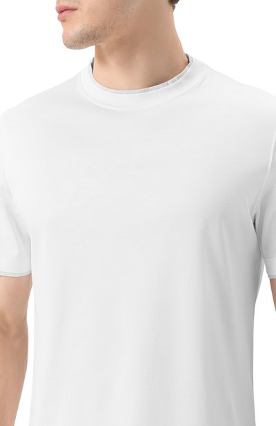 Хлопковая футболка BRUNELLO CUCINELLI, арт. M0B137427, фото 5