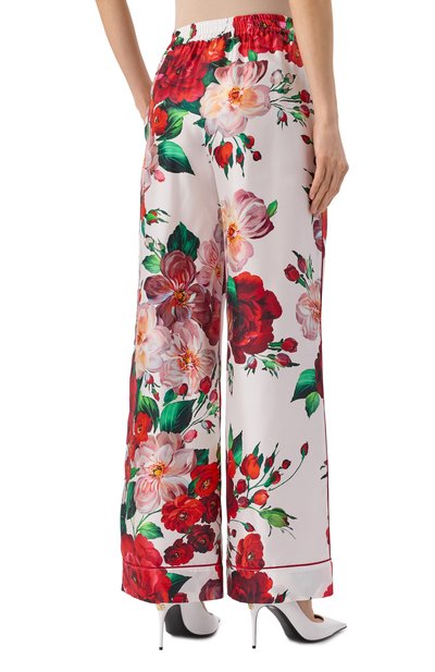 Шелковые брюки DOLCE & GABBANA, арт. FTAMPT/IS1ZD, фото 4