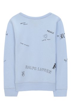 Детский хлопковый свитшот POLO RALPH LAUREN голубого цвета, арт. 311735857 | Фото 2 (Статус проверки: Проверено; Рукава: Длинные; Материал внешний: Синтетический материал, Хлопок, Полиэстер; Принт: С принтом; Девочки Кросс-КТ: Свитшот-одежда; Драгоценные камни: Проставлено; Материал сплава: Проверено, Проставлено; Ростовка одежда: 3 года | 98 см)