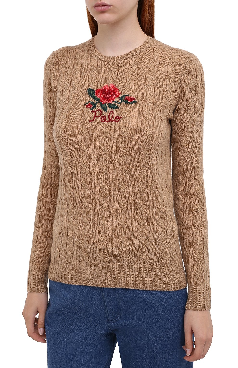 Шерстяной пуловер POLO RALPH LAUREN бежевого цвета по цене 20850 руб., арт. 211815136, фото 3 Шерстяной пуловер POLO RALPH LAUREN, арт. 211815136, фото 3