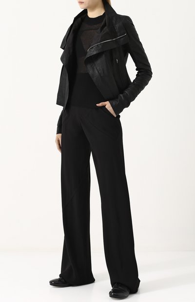 Однотонные расклешенные брюки с карманами RICK OWENS, арт. RP18S8301/Y, фото 2