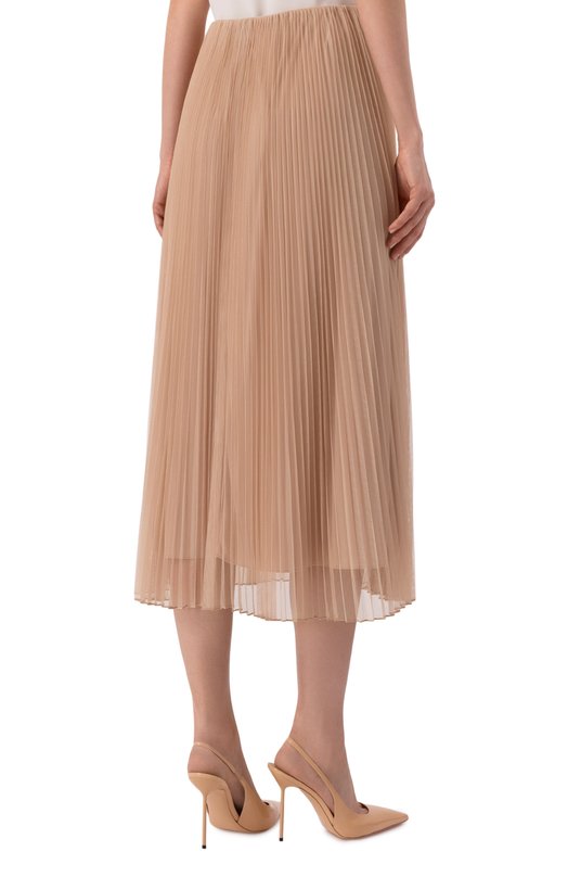 Плиссированная юбка Weekend Max Mara BABY Бежевый  BABY Фото 4