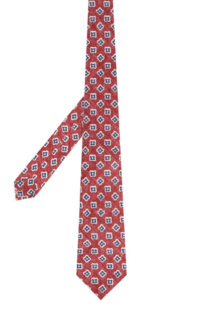 Шелковый галстук KITON красного цвета по цене 28050 руб., арт. UCRVKLC01I39, фото 3 Шелковый галстук KITON, арт. UCRVKLC01I39, фото 3