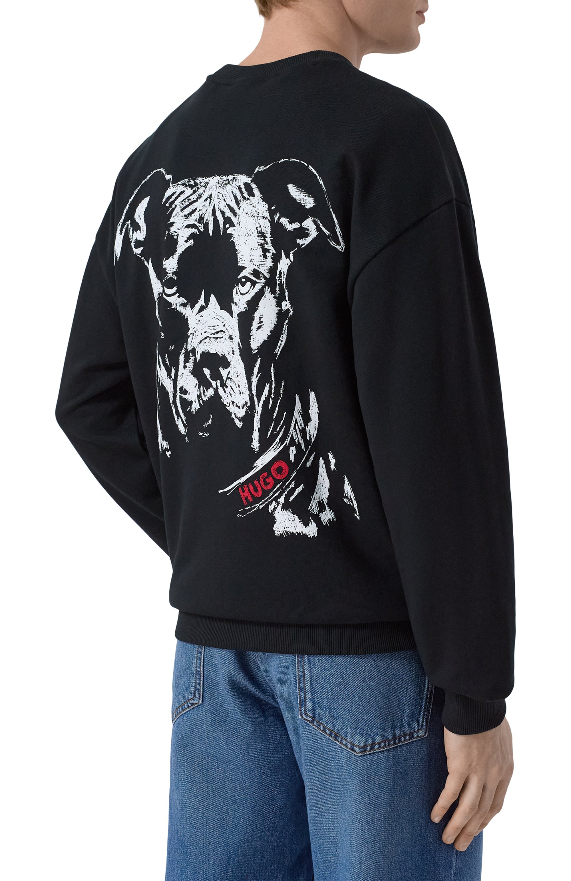 Хлопковый свитшот HUGO, арт. 50557482, фото 4