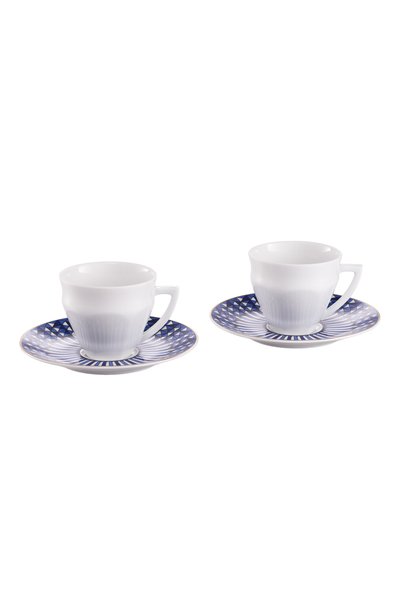 Набор из 2-х кофейных чашек с блюдцами arcadia blue BACCARAT, арт. 2 818 286