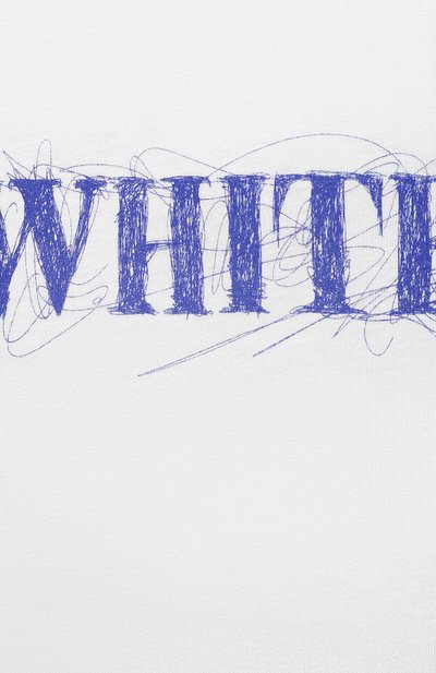 Хлопковая футболка OFF-WHITE белого цвета по цене 29100 руб., арт. 0WAA040F21JER002, фото 5 Хлопковая футболка OFF-WHITE, арт. 0WAA040F21JER002, фото 5