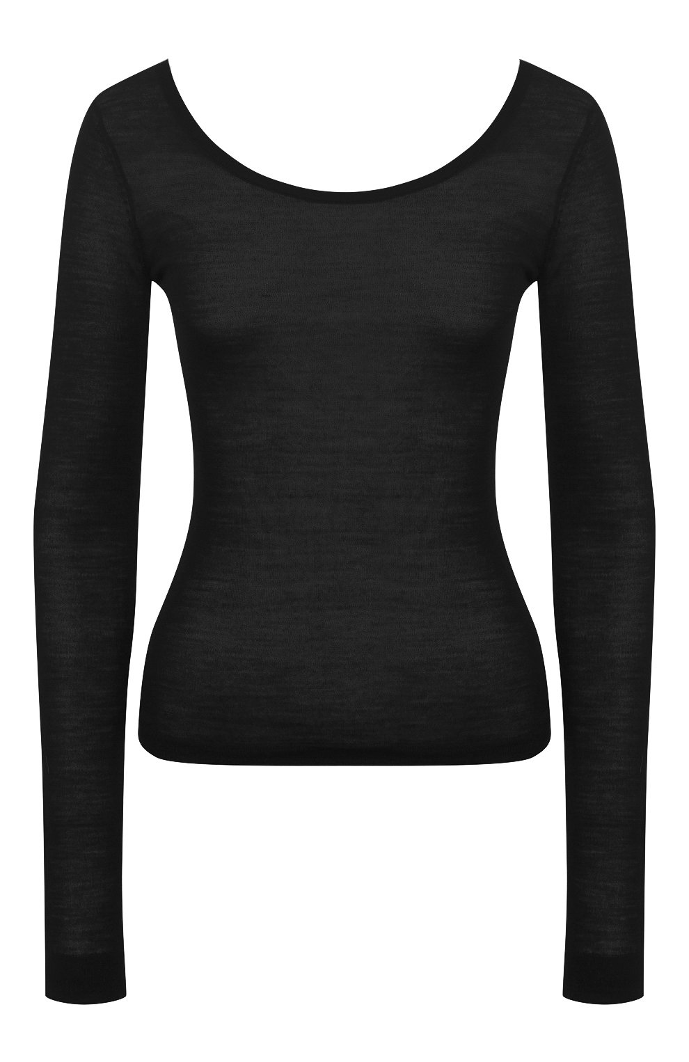 Шерстяной пуловер NANUSHKA, арт. BETH_BLACK_EXTRA FINE MERIN0 KNIT, фото 1