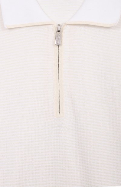 Поло из хлопка и шелка STEFANO RICCI JUNIOR кремового цвета по цене 47500 руб., арт. KY12000P31/Y18250, фото 3 Поло из хлопка и шелка STEFANO RICCI JUNIOR, арт. KY12000P31/Y18250, фото 3