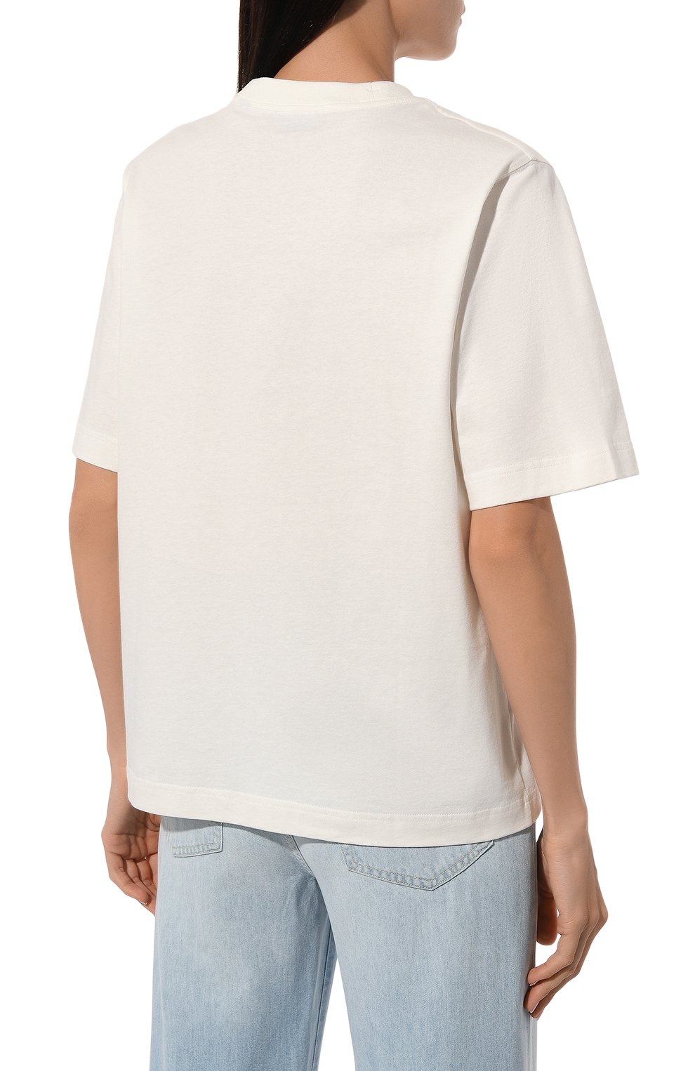 Хлопковая футболка BURBERRY, арт. 8083647, фото 4