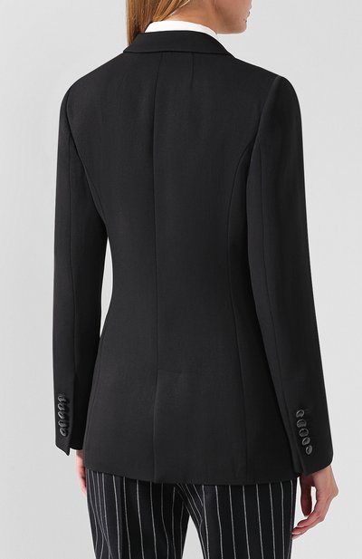 Приталенный однотонный жакет на одной пуговице GIORGIO ARMANI, арт. 8WHGG01R/T00A6, фото 4
