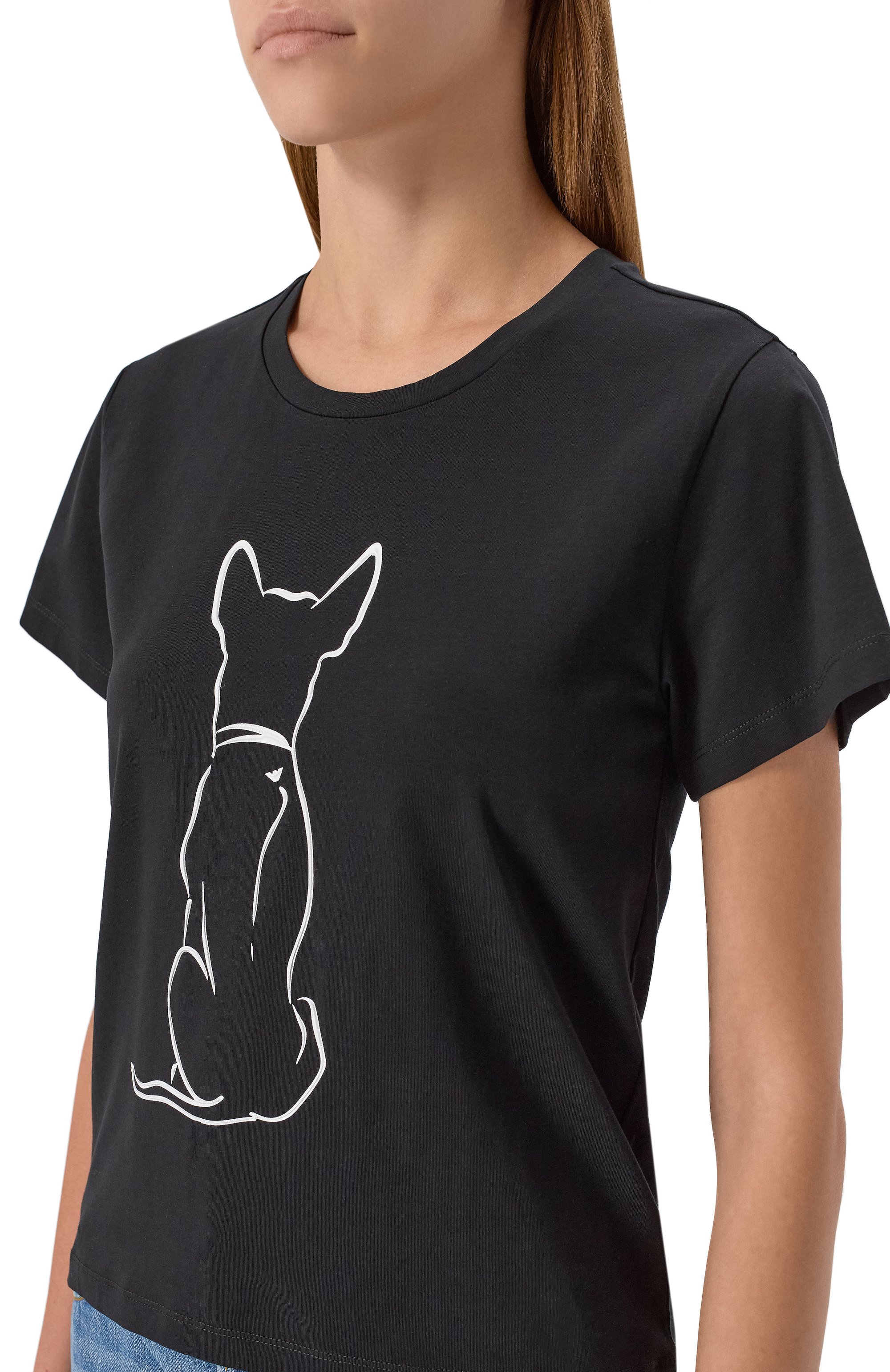 Хлопковая футболка EMPORIO ARMANI, арт. EW000895/AF12571, фото 5