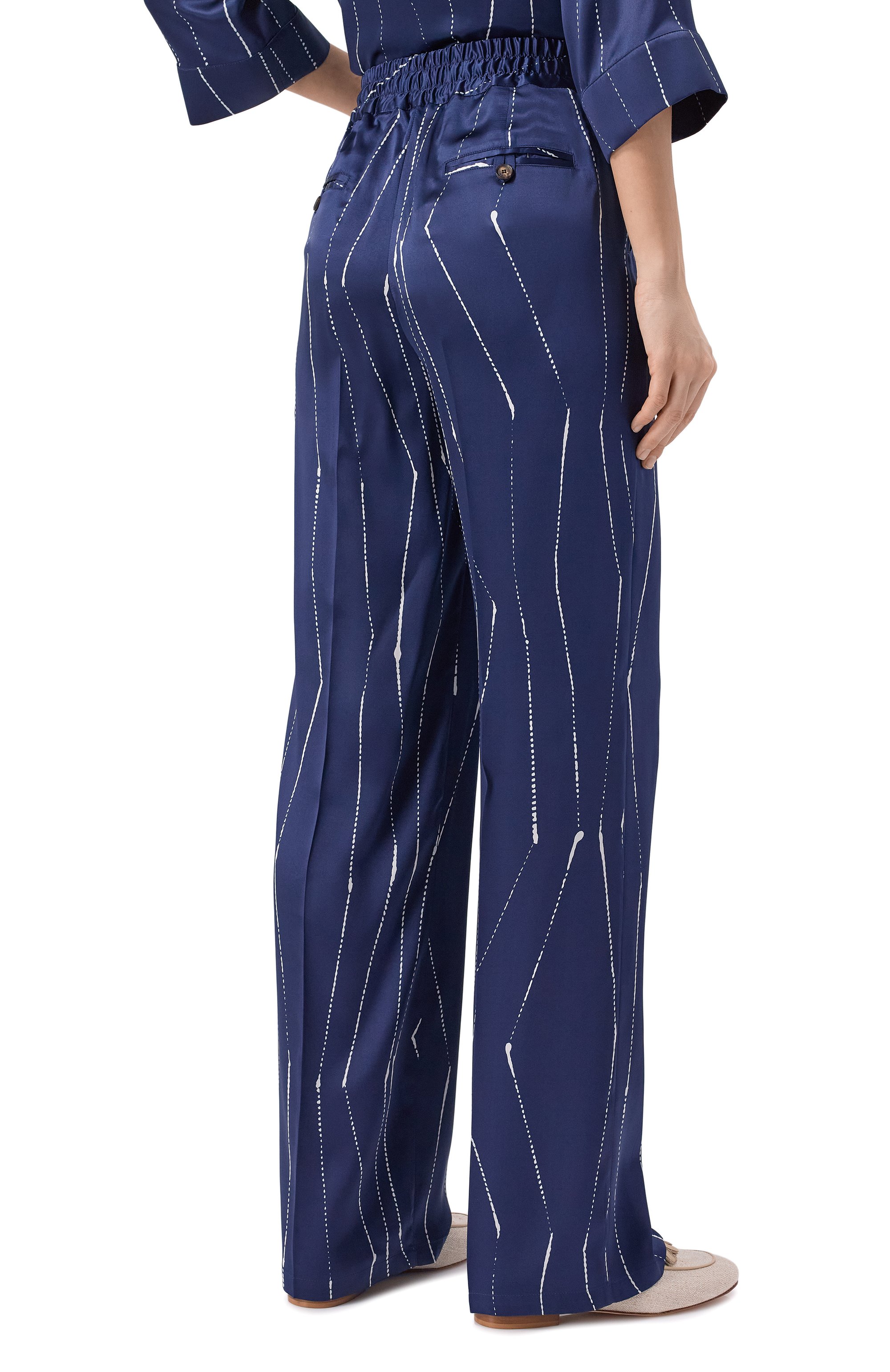 Атласные брюки KITON, арт. D48122K0873G03, фото 4