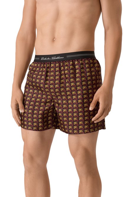 Мужские шелковые боксеры DOLCE & GABBANA, арт. M4F08T/IS1ZH