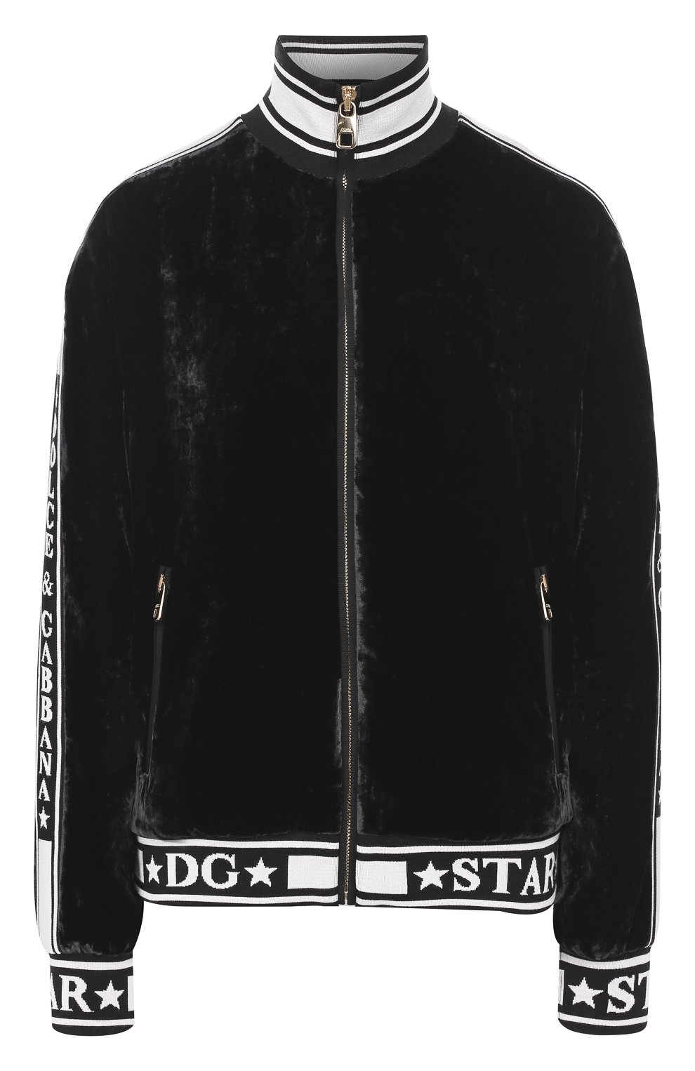 Толстовка из смеси вискозы и шелка DOLCE & GABBANA черного цвета по цене 185500 руб., арт. F9C50T/FUVJK, фото 1 Толстовка из смеси вискозы и шелка DOLCE & GABBANA, арт. F9C50T/FUVJK, фото 1