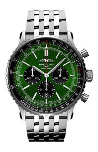 Часы navitimer b01 chronograph 46 BREITLING бесцветного цвета по цене 1196000 руб., арт. AB0137241L1A1, фото 1 Часы navitimer b01 chronograph 46 BREITLING, арт. AB0137241L1A1, фото 1