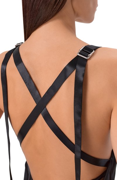 Атласное платье THE ATTICO, арт. 260WCW00261/VVV102AA, фото 5