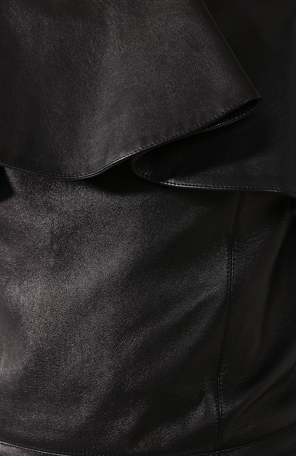 Кожаное платье SAINT LAURENT черного цвета по цене 452000 руб., арт. 600593/YC2UE, фото 5 Кожаное платье SAINT LAURENT, арт. 600593/YC2UE, фото 5