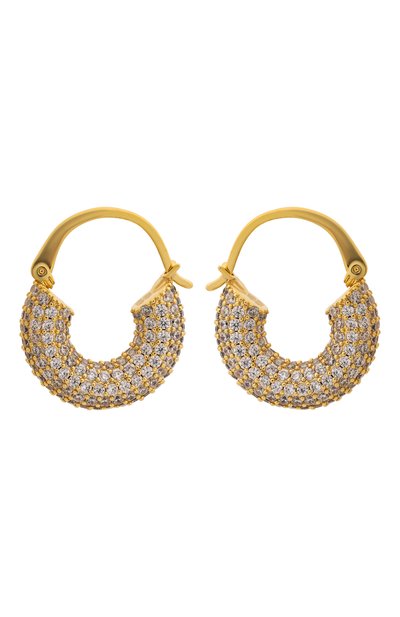 Серьги PEARL OCTOPUSS.Y, арт. SMALL DIAM0ND H00PS/M, фото 3