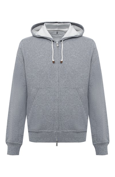 Мужской хлопковая толстовка BRUNELLO CUCINELLI, арт. M0T319069G
