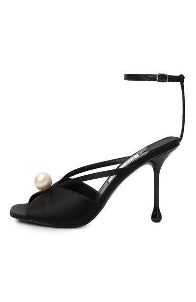 Текстильные босоножки siva 95 JIMMY CHOO, арт. SIVA95A0D, фото 4