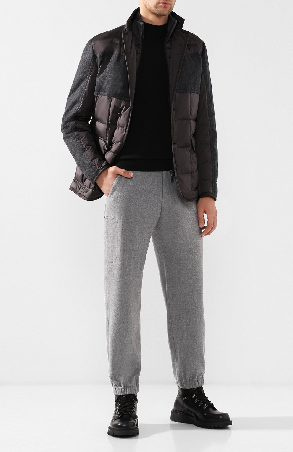 Кожаные ботинки на шнуровке MONCLER, арт. D2-09A-10100-00-019SB, фото 2