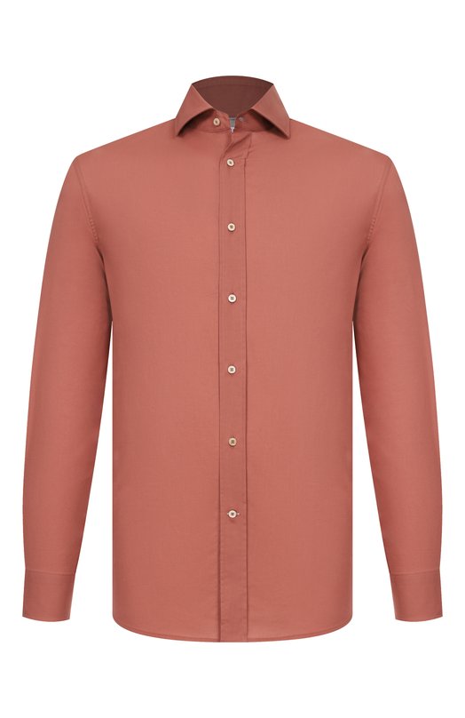 Хлопковая рубашка Brunello Cucinelli MA6740627 Розовый MA6740627