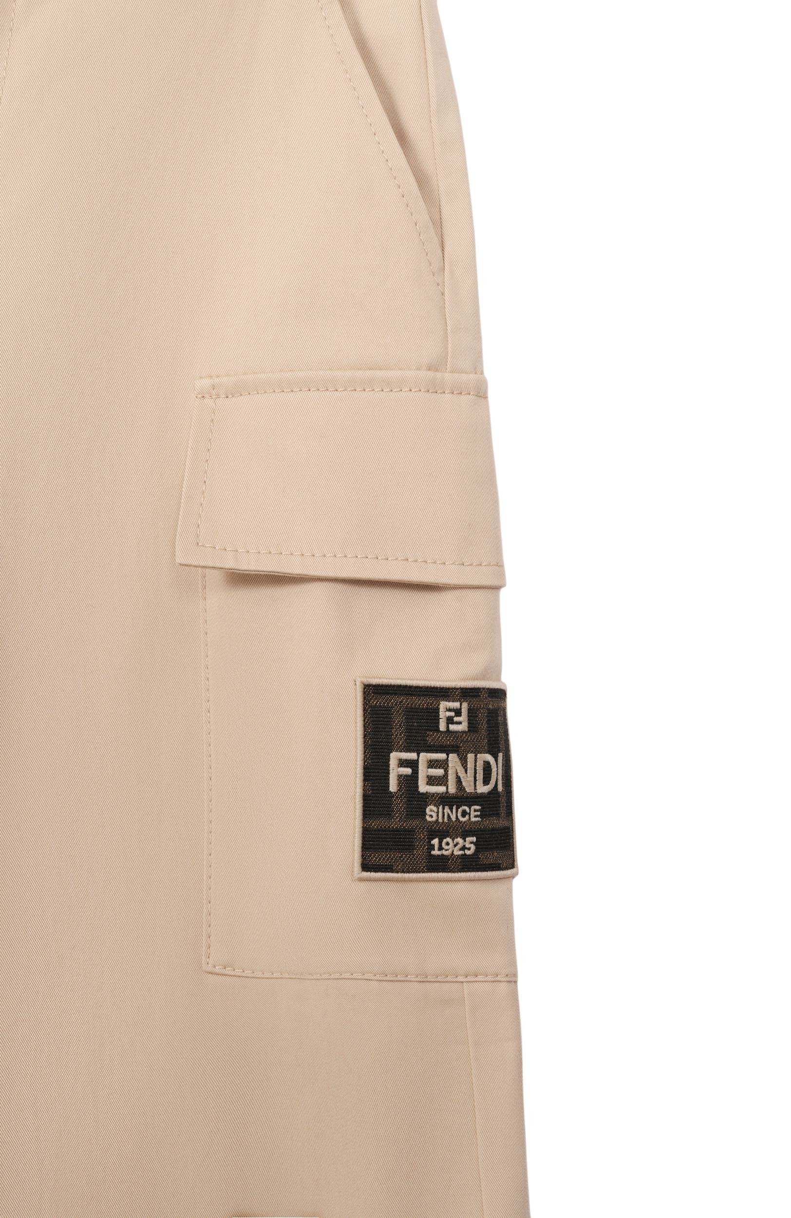 Хлопковые джоггеры FENDI, арт. JMF600/AS5Y/3A-6A, фото 3