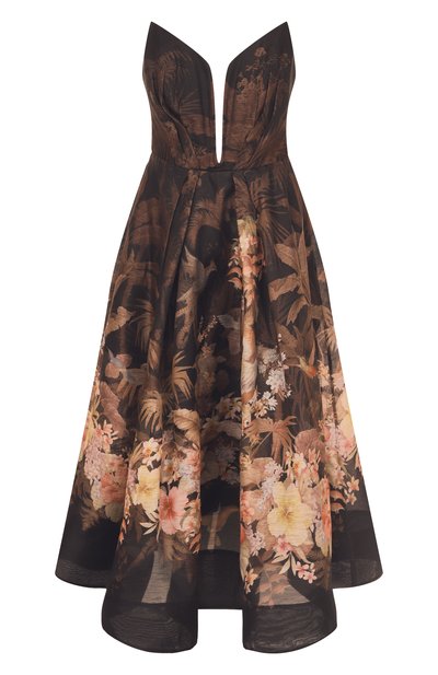 Женское платье изо льна и шелка ZIMMERMANN, арт. 3850DS251