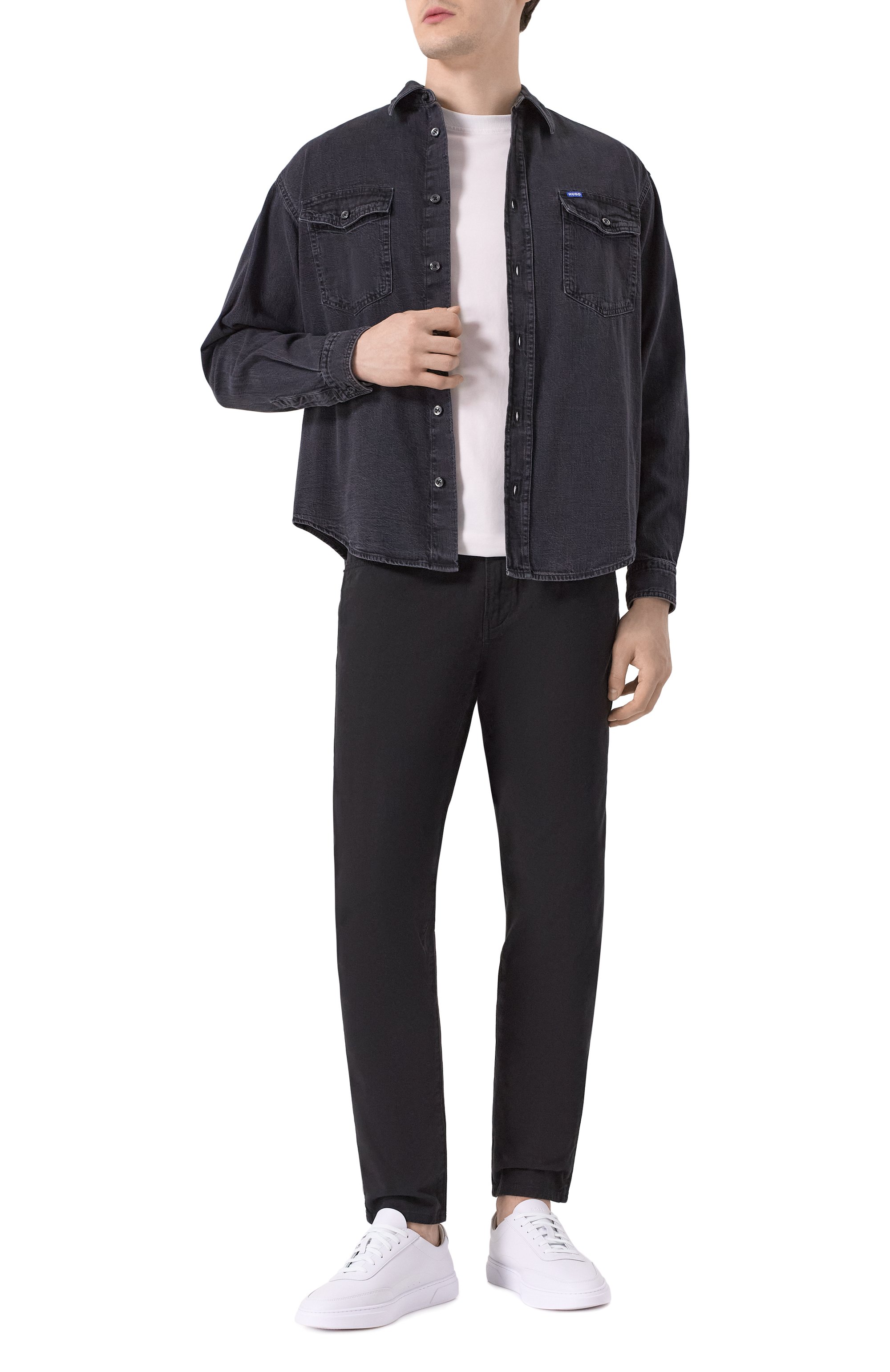 Хлопковые брюки BOSS, арт. 50524421, фото 2